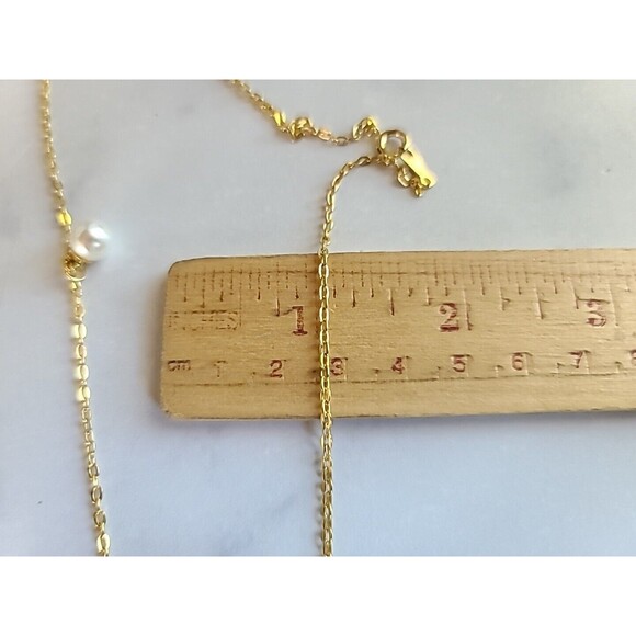 Faux Pearl Pendant Necklace Vintage - Picture 10 of 10